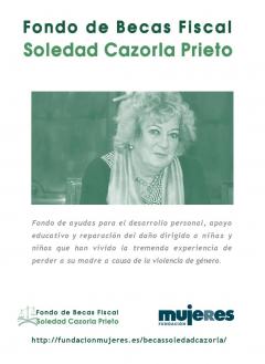 Portada folleto informativo Fondo Becas Soledad Cazorla